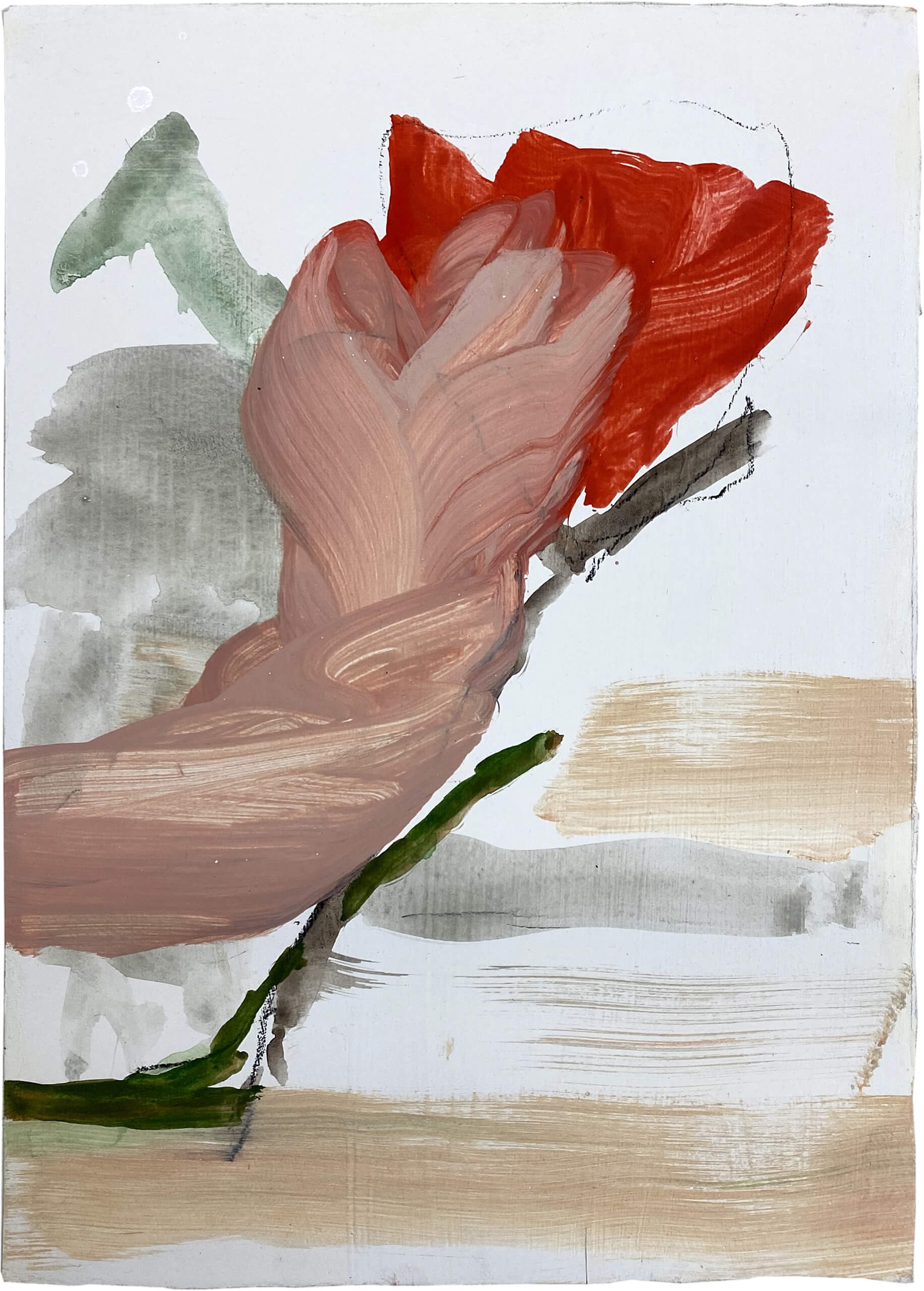 Cala di Volpe 5, 2023, aquarell and tempera on handmade paper, 31 x 22 cm