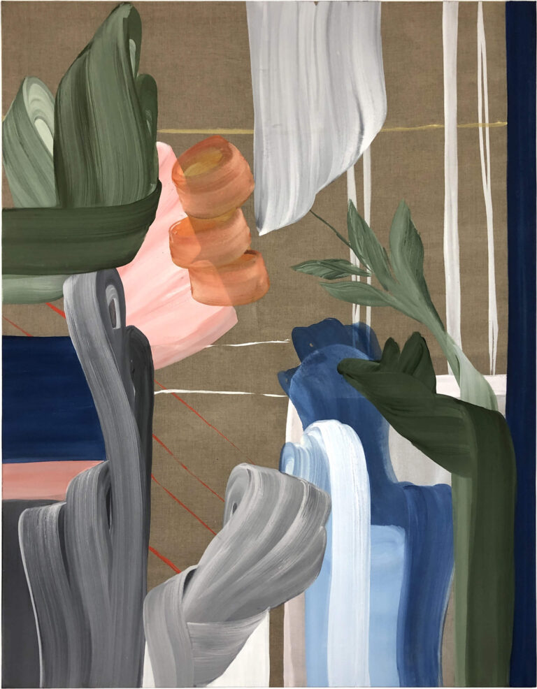 Golden Line, 2021, egg tempera on linen, 180 x 140 cm