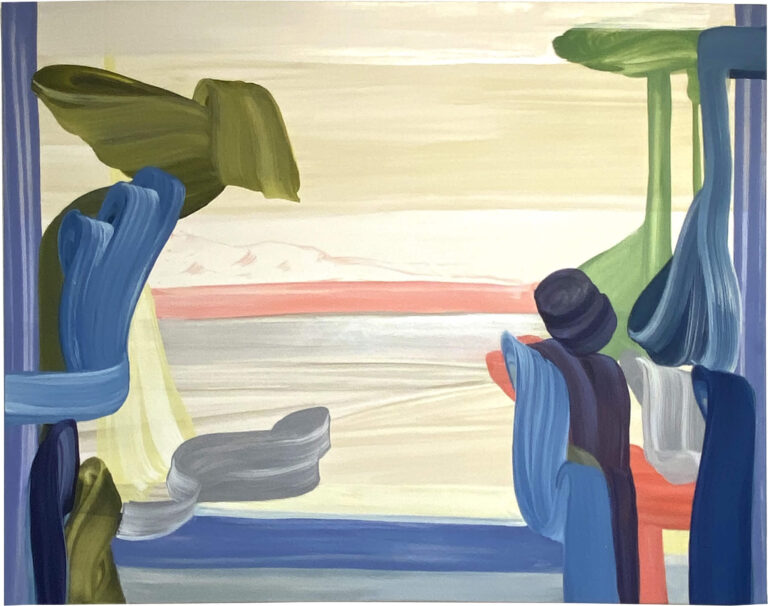 The Silver Plateau, 2025, egg tempera on canvas, 140 x 180 cm